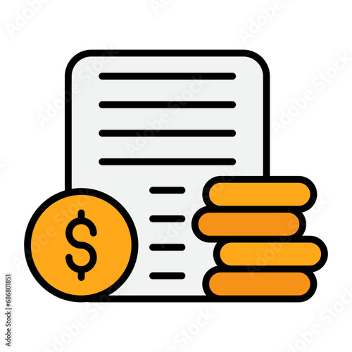 Salary and Compensation Flat Multicolor Icon