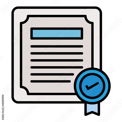 Articles Of Incorporation Flat Multicolor Icon