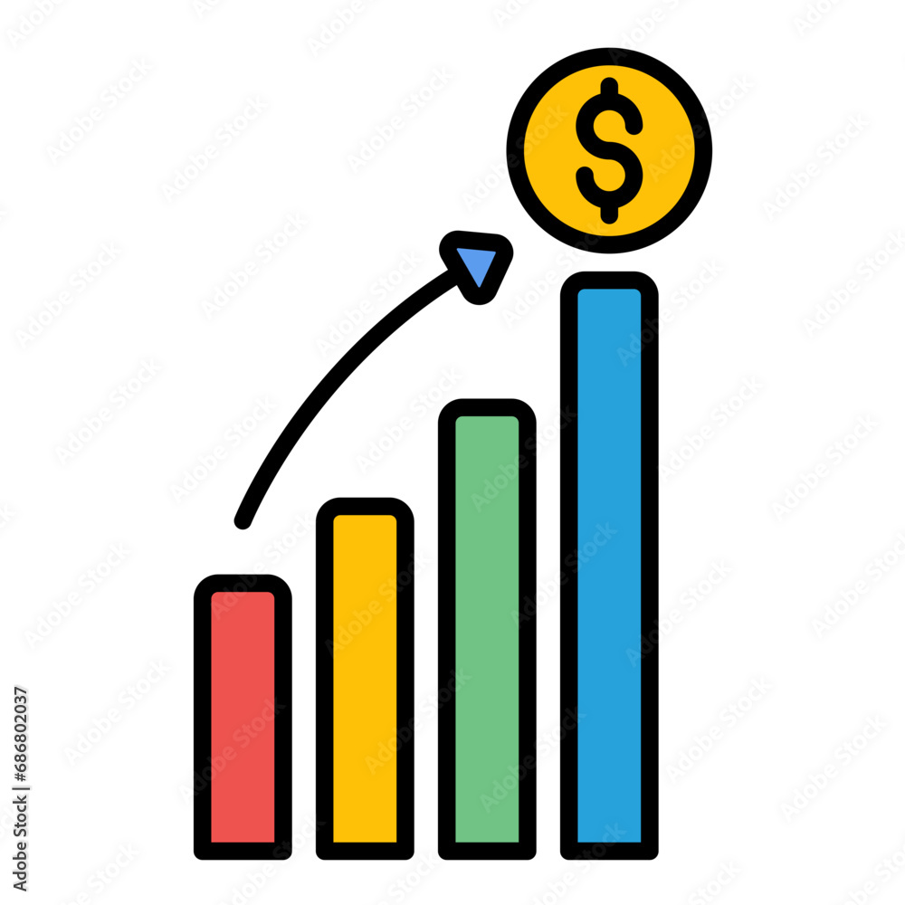 Lien Flat Multicolor Icon Lien Flat Multicolor Icon