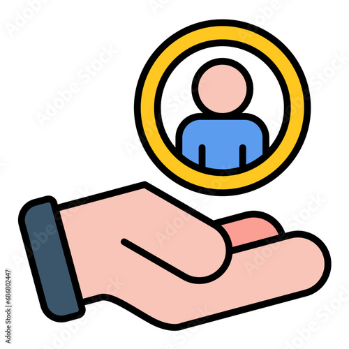 Recommended Flat Multicolor Icon