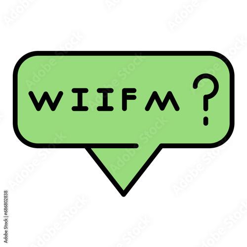 WIIFM Flat Multicolor Icon
