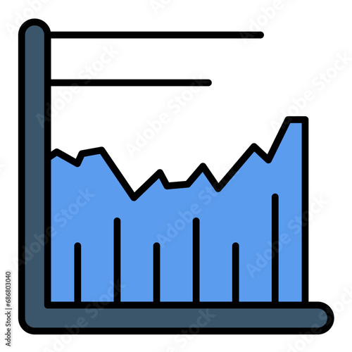 Djia Flat Multicolor Icon