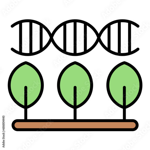 Transgenic Organisms Flat Multicolor Icon