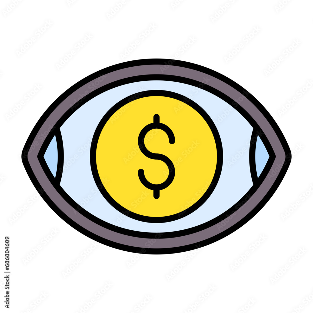 Cost Per Mille Flat Multicolor Icon Cost Per Mille Flat Multicolor Icon