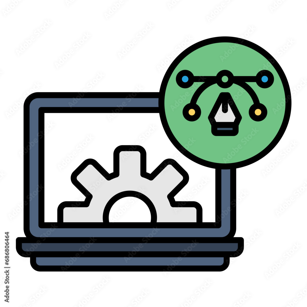 Design System Flat Multicolor Icon Design System Flat Multicolor Icon
