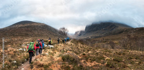 UK, Scotland, trekking at Ben Nevis