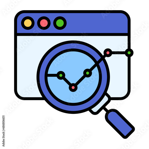 Datanalysis Flat Multicolor Icon