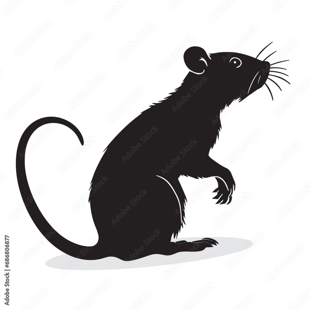 Rat silhouettes and icons. black flat color simple elegant Rat animal vector and illustration. Rat silhouettes and icons. black flat color simple elegant Rat animal vector and illustration.