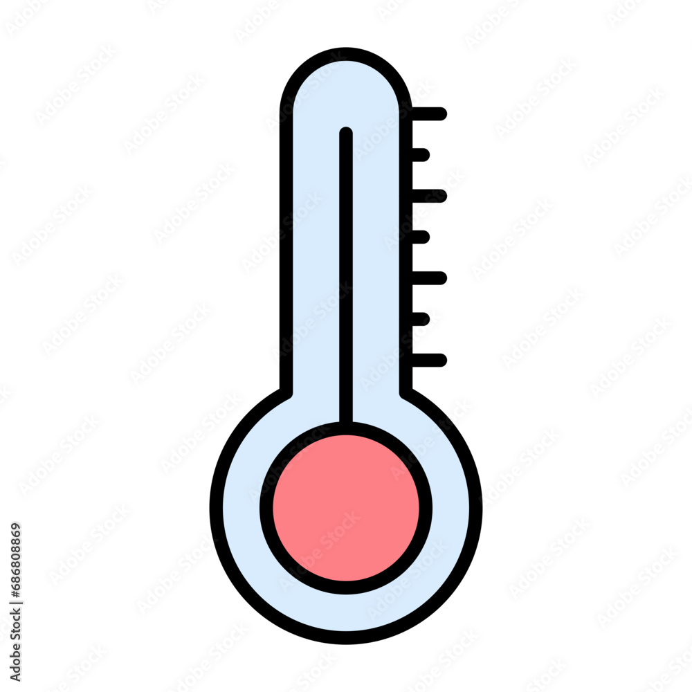 Temperature Flat Multicolor Icon Temperature Flat Multicolor Icon
