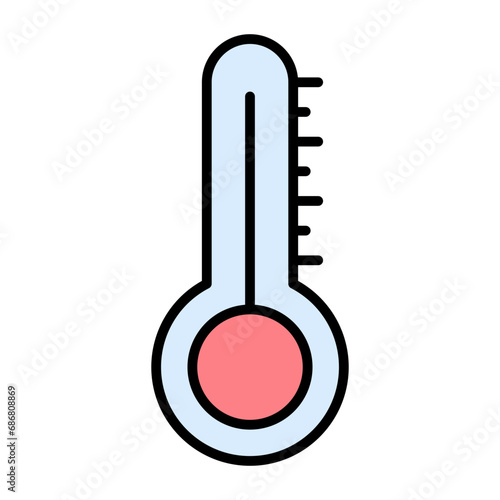 Temperature Flat Multicolor Icon
