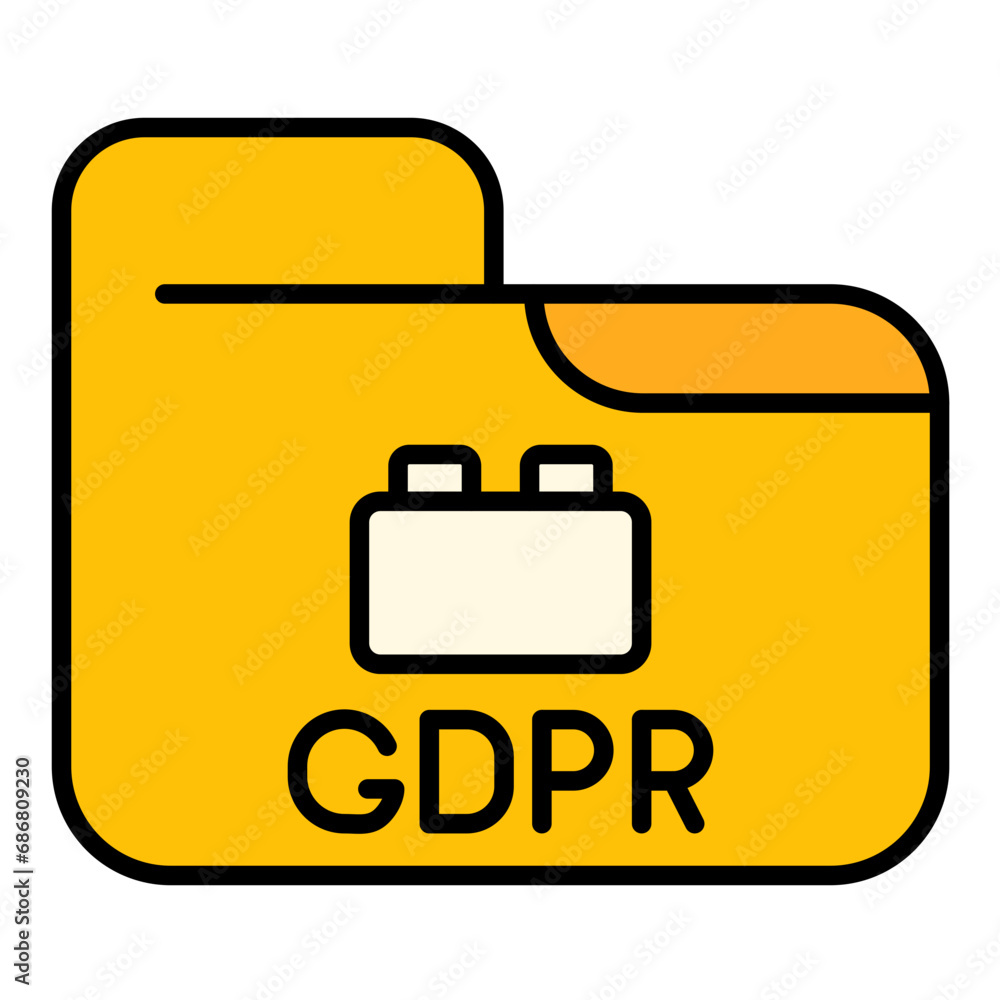 Gdpr Plugin Flat Multicolor Icon Gdpr Plugin Flat Multicolor Icon