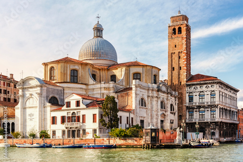 Italy, Venice, Canale Grande with Chiesa San Geremia