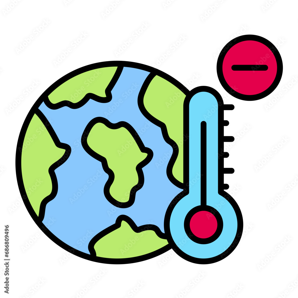 Ice Age Flat Multicolor Icon Ice Age Flat Multicolor Icon