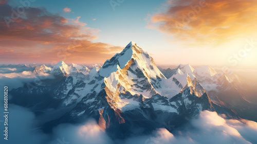 Beautiful Mount Everest, highest peak concept in the world. © Stock Photo For You