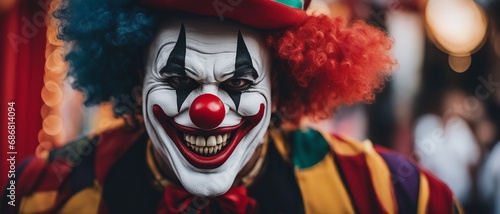 Clown with red nose