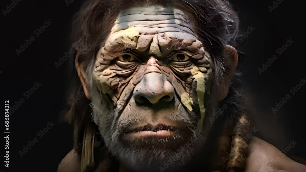 portrait of neanderthal man. Generative Ai
portrait of neanderthal man. Generative Ai
