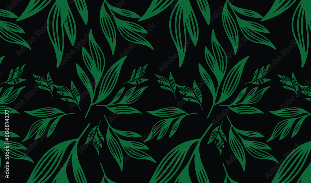 abstract leaves pattern. Vector Illustration. abstract leaves pattern. Vector Illustration.