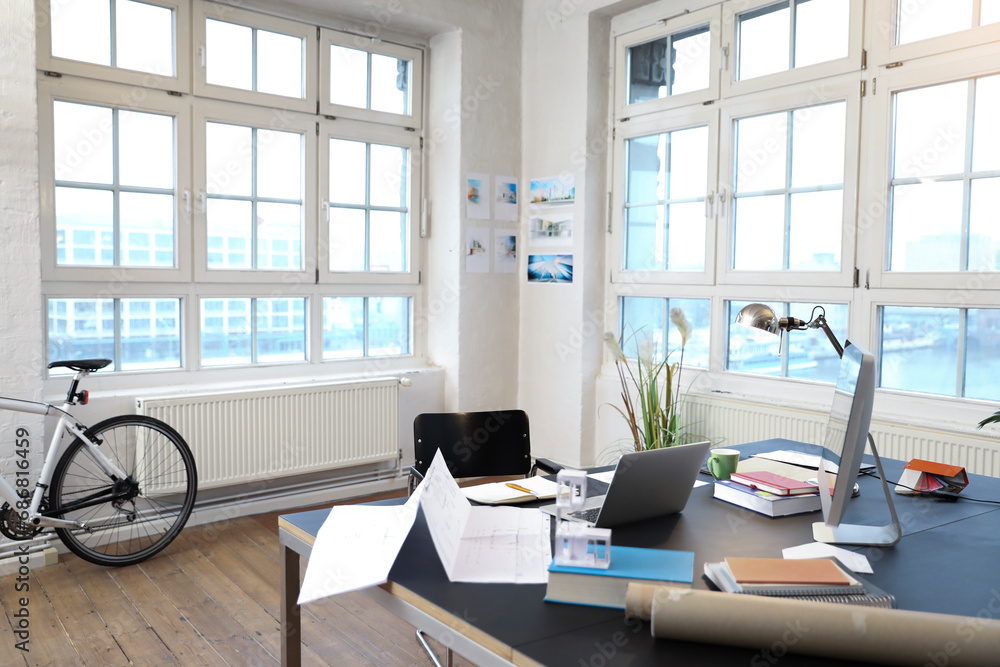 Interior of a modern informal office