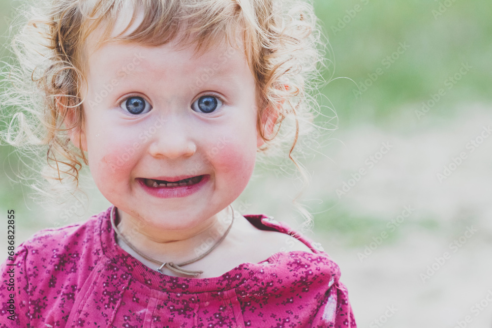 Portrait of surprised toddler girl Portrait of surprised toddler girl