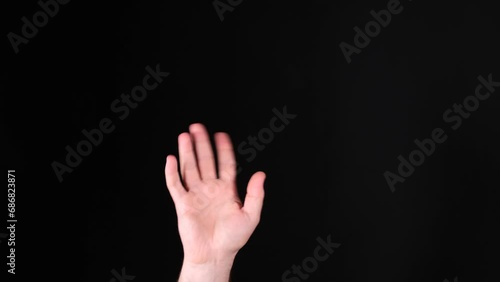 waving hand movement