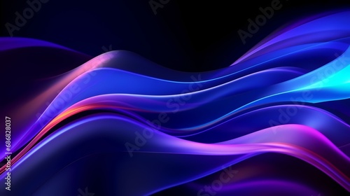 abstract background with smooth lines in blue, violet and purple colors