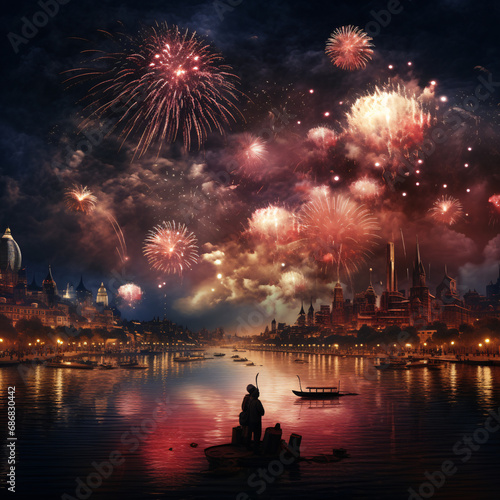 The New Year's Fireworks Director directs the brilliance and trend of the grand festival as a result of the commemoration in the sky. Photographs of the New Year's firework stream are... here