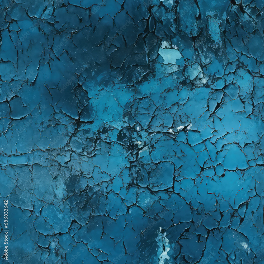 Seamless abstract cracked vintage wall with paint peel off background