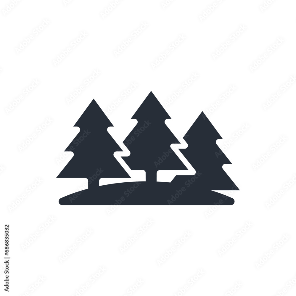 forest icon. vector.Editable stroke.linear style sign for use web design,logo.Symbol illustration. forest icon. vector.Editable stroke.linear style sign for use web design,logo.Symbol illustration.