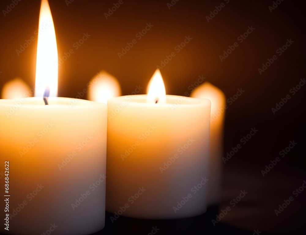 Candle light. Rememberance concept. AI generated illustration Candle light. Rememberance concept. AI generated illustration