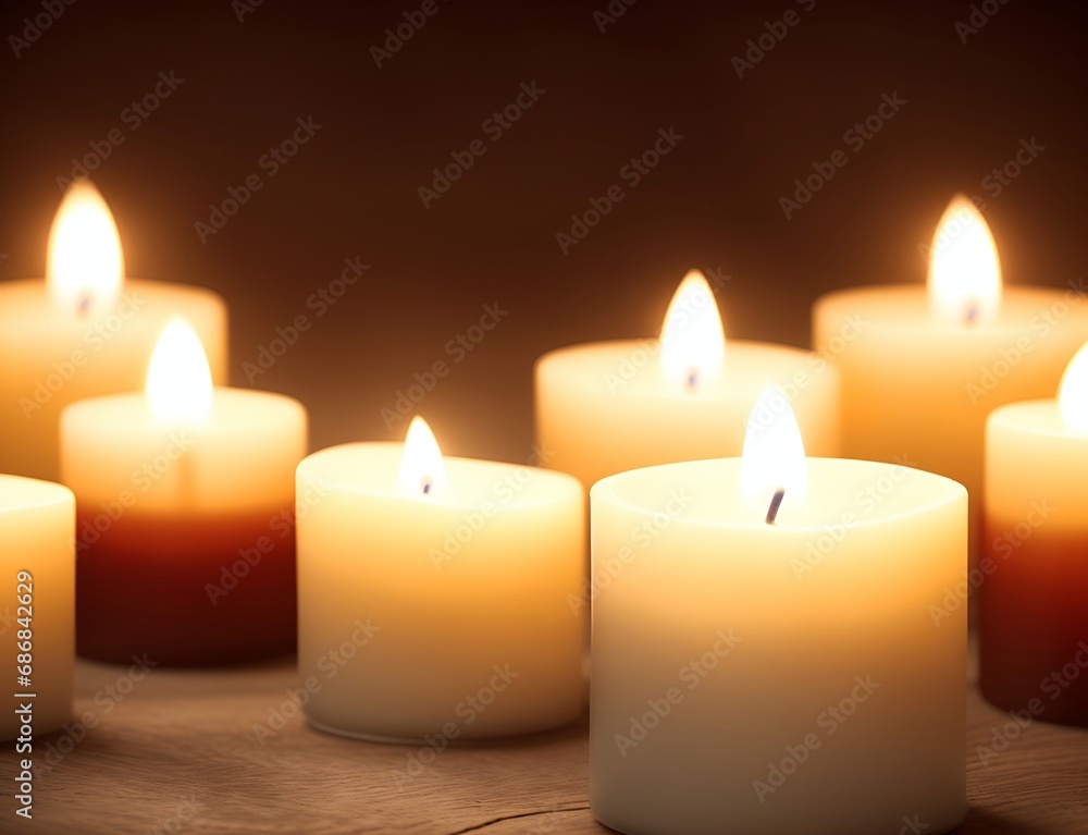 Candle light. Rememberance concept. AI generated illustration Candle light. Rememberance concept. AI generated illustration