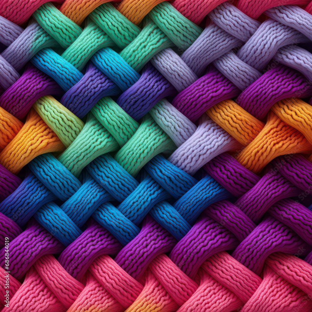Seamless rainbow knitted wool texture background Seamless rainbow knitted wool texture background
