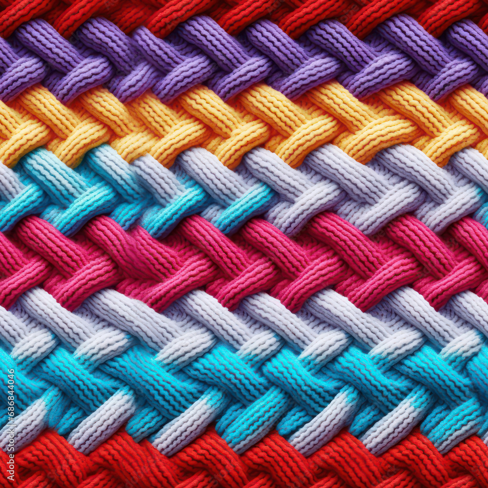 Seamless rainbow knitted wool texture background Seamless rainbow knitted wool texture background