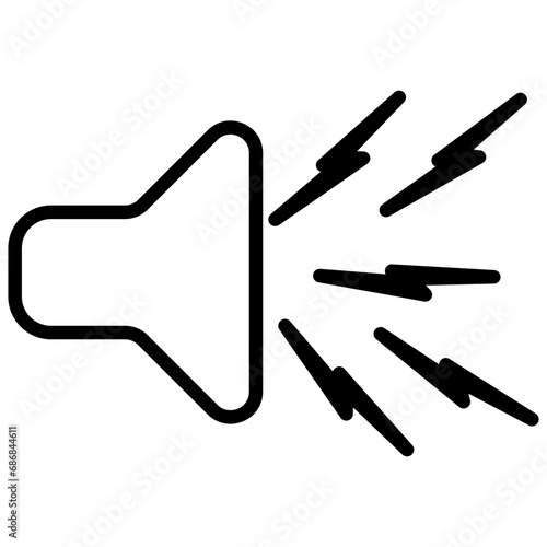 speaker line icon