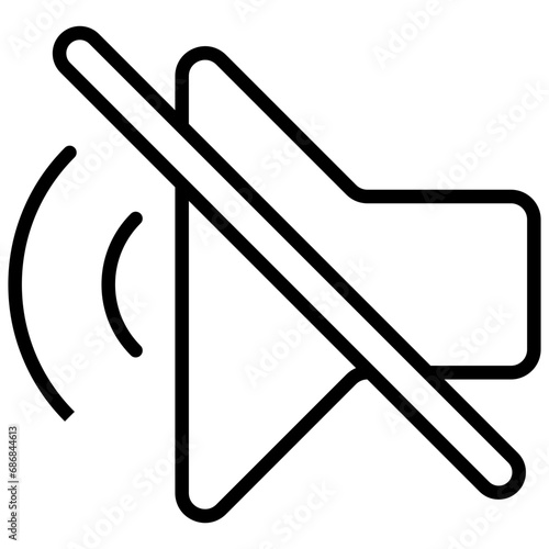 speaker line icon
