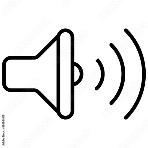 speaker line icon