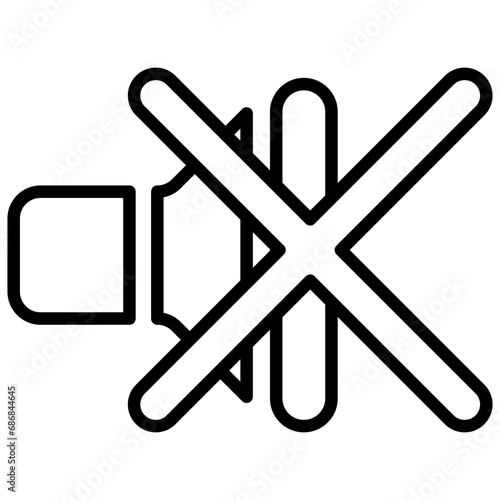speaker line icon