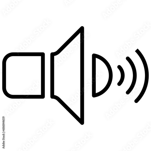 speaker line icon