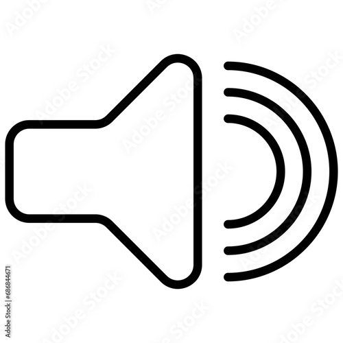 speaker line icon