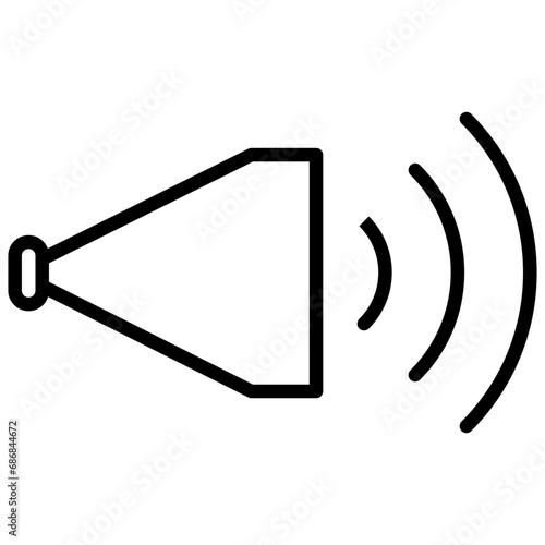 speaker line icon