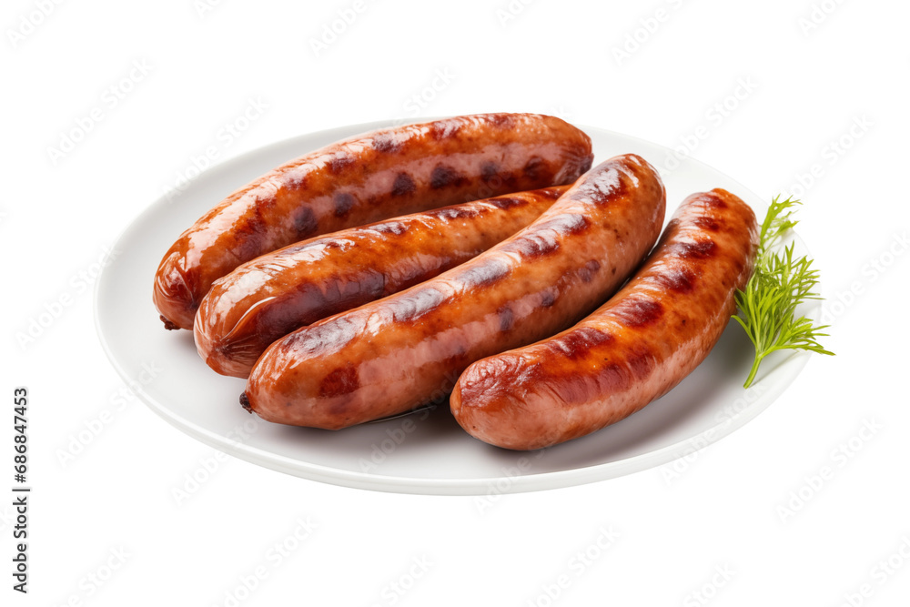 grilled sausage with vegetables food sausage  meat, meal grilled, dinner, sausages, isolated barbecue 