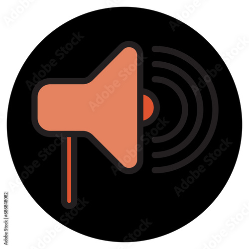 speaker color icon