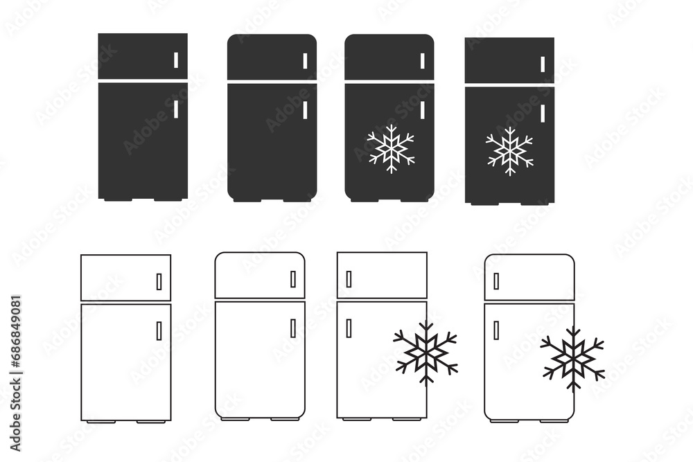 refrigerator icon. Kitchen appliances vector ilustration. refrigerator icon. Kitchen appliances vector ilustration.