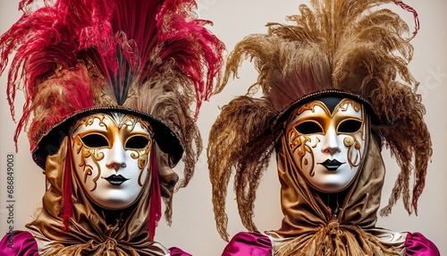 masks suitable for carnival suitable as a background © Frantisek