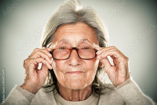 Portrait of an elderly lady