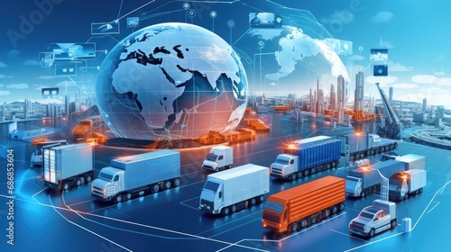the digital transformation of transportation, emphasizing the automated processes within freight forwarders, the integration of technology to streamline freight management.