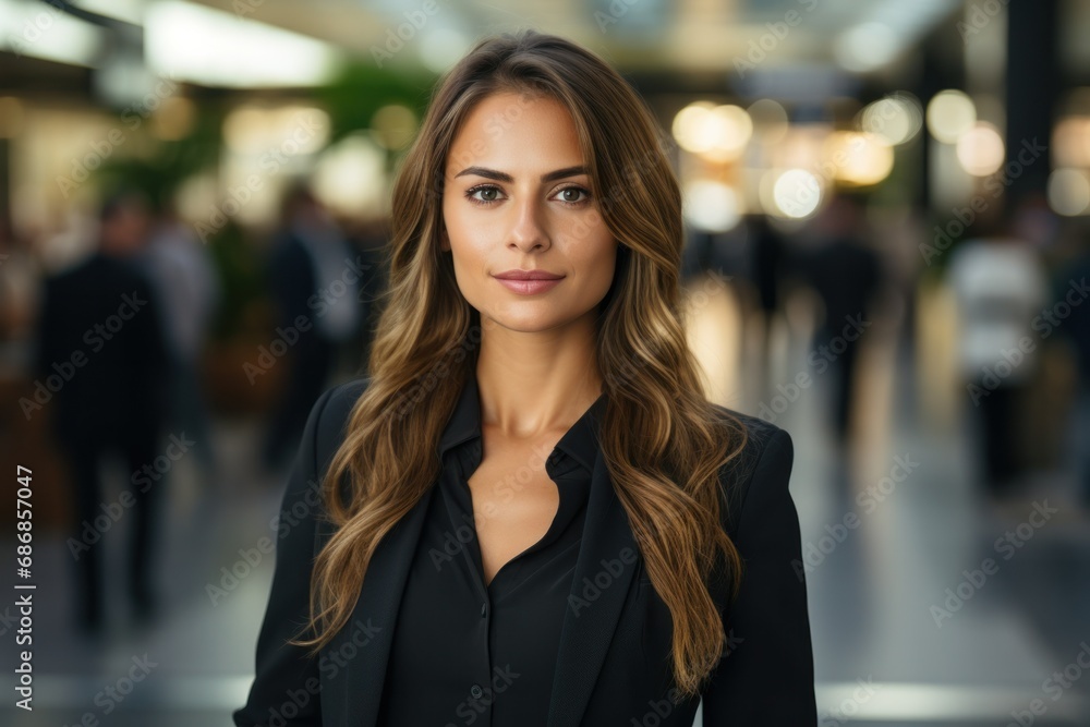 Confident Professional Woman in Modern Business Environment
Confident Professional Woman in Modern Business Environment