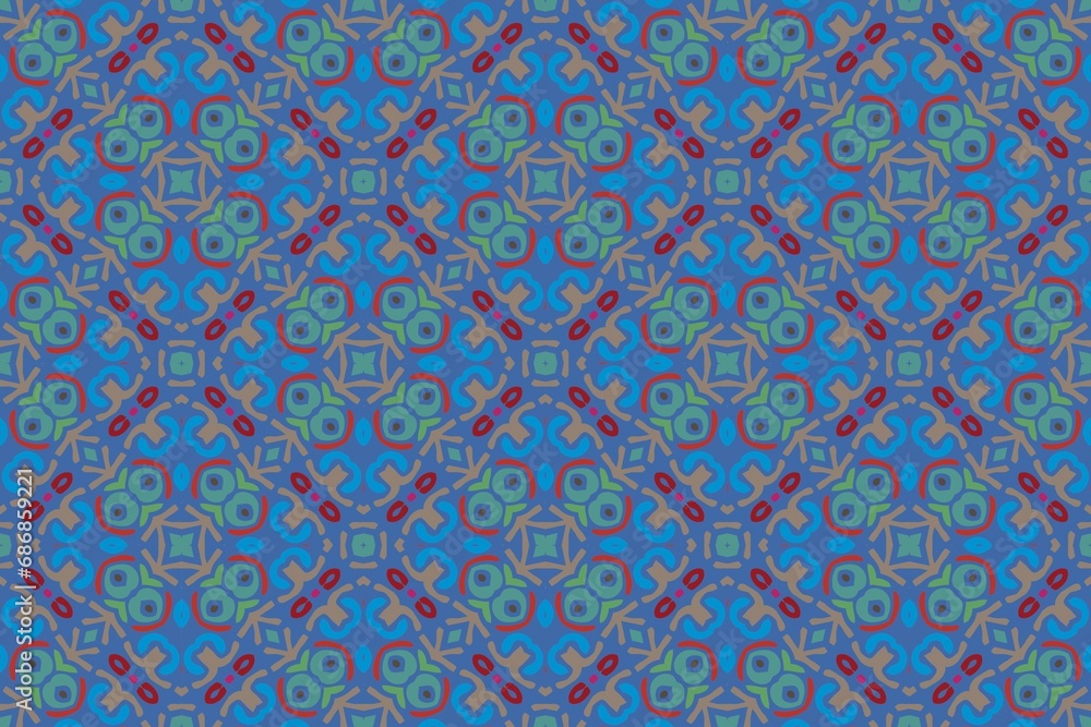Abstract background.Indian, Arabic, Turkish style elements.Vintage card.
Seamless pattern.Perfect for fashion, textile design, cute themed fabric, on wall paper,wrapping paper and home decor.