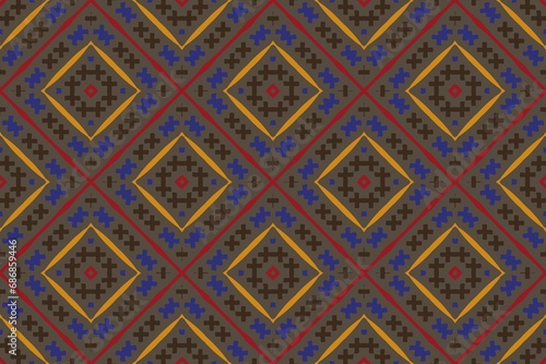 Abstract background.Indian, Arabic, Turkish style elements.Vintage card. Seamless pattern.Perfect for fashion, textile design, cute themed fabric, on wall paper,wrapping paper and home decor. © t2k4