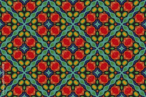 Wallpaper Mural Abstract background.Indian, Arabic, Turkish style elements.Vintage card.
Seamless pattern.Perfect for fashion, textile design, cute themed fabric, on wall paper,wrapping paper and home decor. Torontodigital.ca