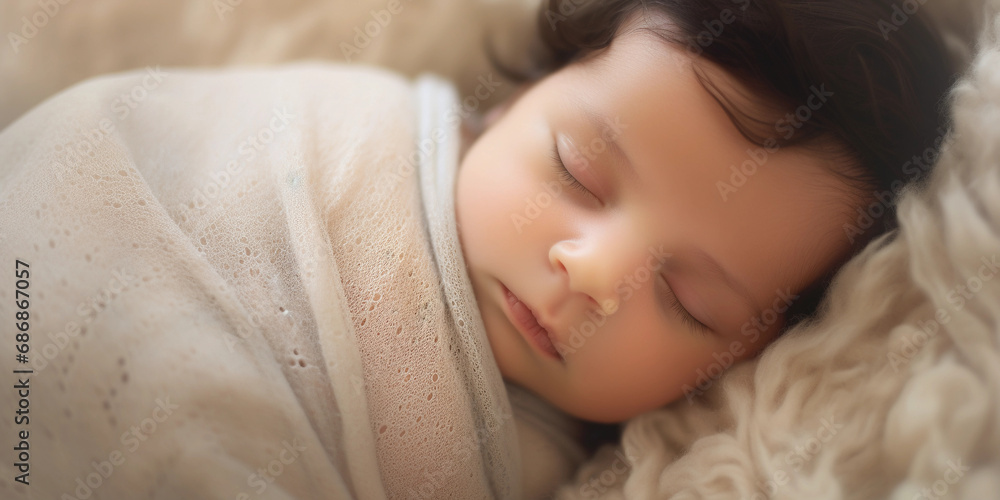 Newborn portrait, soft swaddle, gentle hands cradling, warm natural light Newborn portrait, soft swaddle, gentle hands cradling, warm natural light